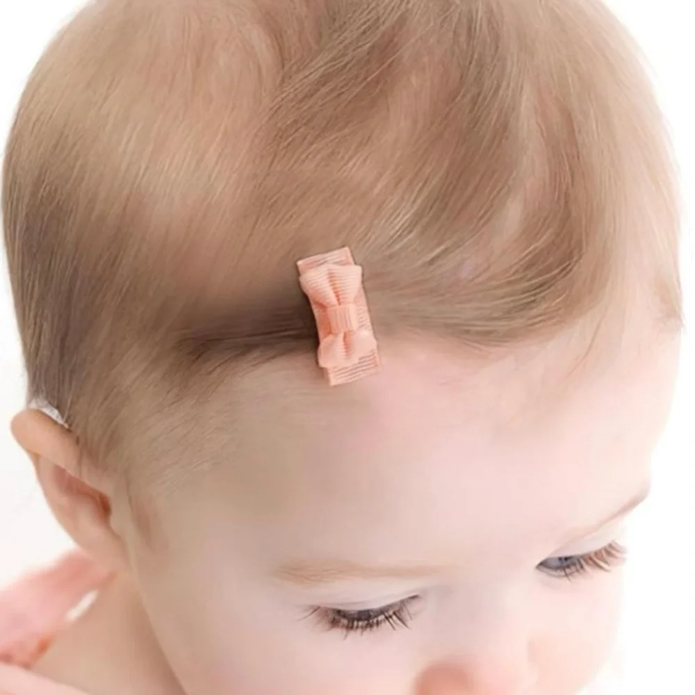 8ct Grosgrain Baby Bow Hair Clips